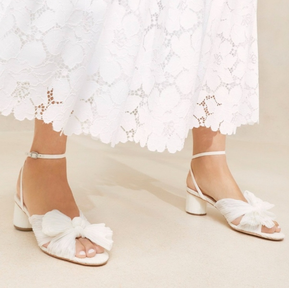 Loeffler Randall Dahlia Heels in “Pearl” (Ivory) Size 8